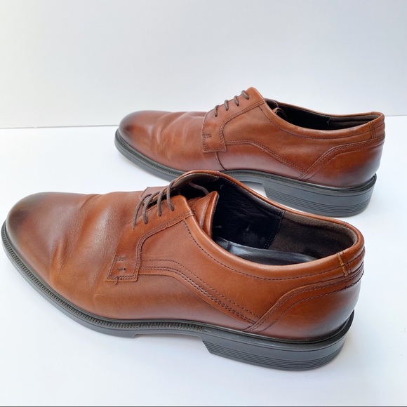 Ecco Brown Leather Almond Toe Shoes US10/EU44